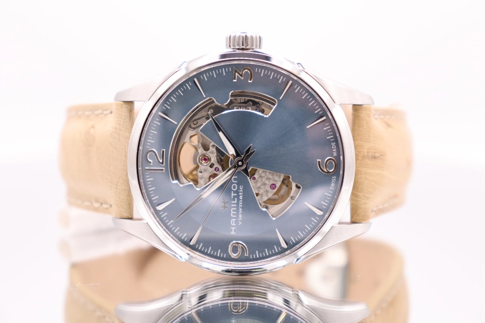 Hamilton Jazzmaster Open Heart Auto Leather Strap 42mm H32705842 Box & Papers 2022