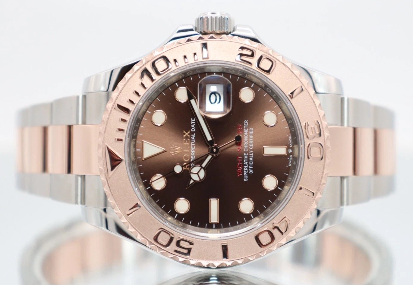 Rolex YachtMaster 40 Steel & Rose Gold Chocolate Dial 126621 Box and Papers 2020