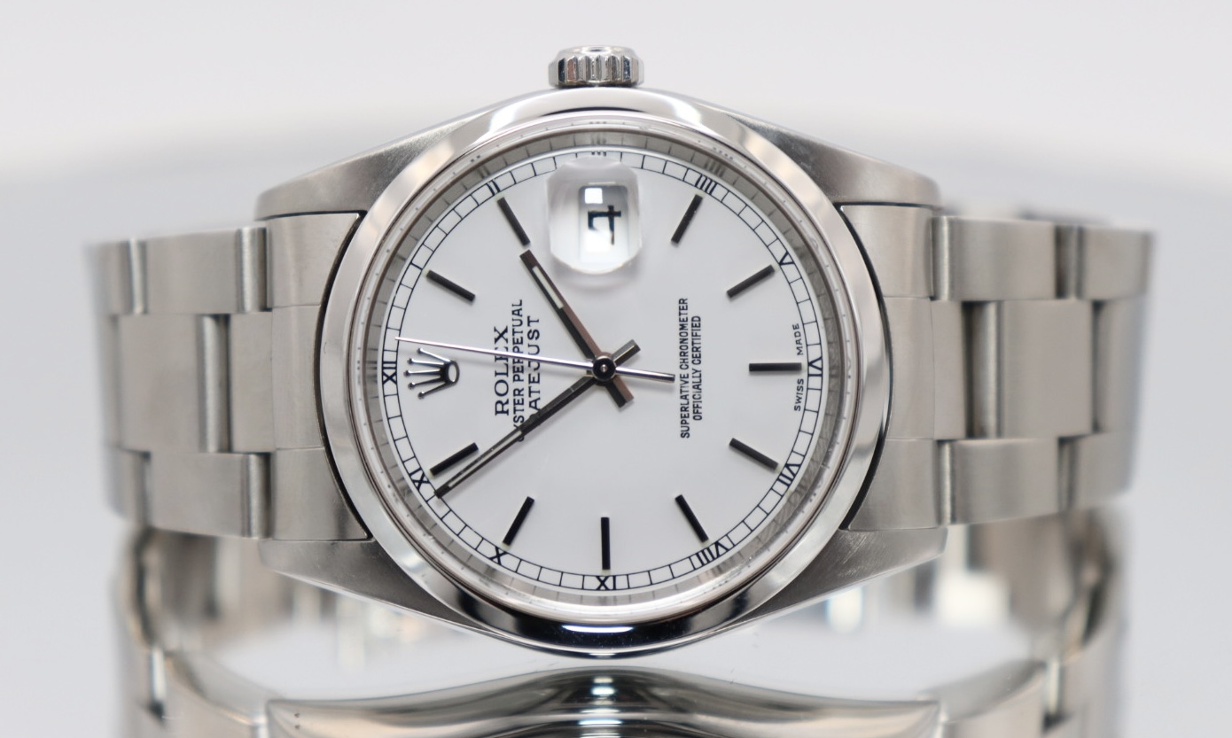 Rolex Datejust 16200 36mm Silver Dial Stainless Steel Oyster Boxed Circa 2005