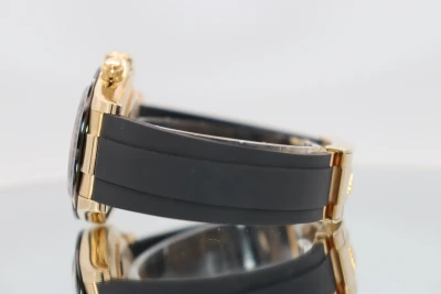 Rolex Daytona Oysterflex 116518LN 18K Yellow Gold Black Diamond Dial B&P 2019