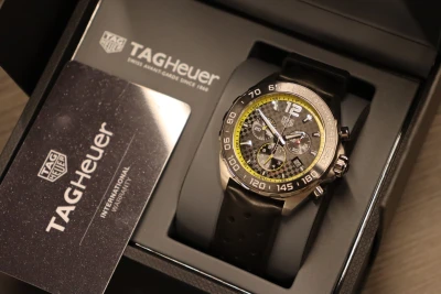 Tag Heuer Steel Formula 1 Rubber strap Quartz Chronograph 43MM Box & Papers 2022