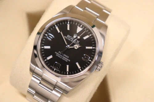 Rolex Explorer 39mm Stainless Steel Black Dial 214270 Boxed Circa 2014
