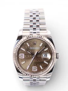 Rolex Datejust 36MM 18K White Gold Bezel Stainless Steel Jubilee 116234 B&P 2018