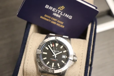 Breitling Avenger 42mm Black Dial A17328 Steel Box and Papers 2024