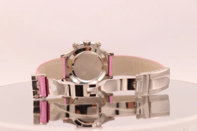 Rolex Cosmograph Daytona Pink Dial Leather strap 116519 Full Set 2007