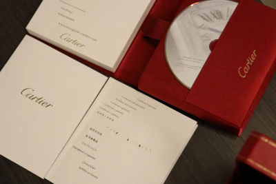 Cartier Ballon Bleu 36MM 18K White Gold Factory Diamond Bezel Box & Papers 2010