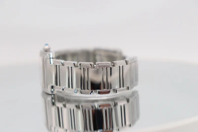 Cartier Tank Française 28MM White Dial Stainless Steel 2384 AM Diamond Boxed