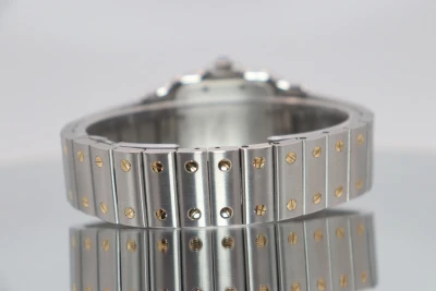 Cartier Santos 18K Yellow Gold & Stainless Steel Quartz 1566 Box & Papers 2009