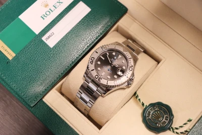 Rolex Yatch-Master 268622 Stainless Steel 37mm Rhodium B&P 2018