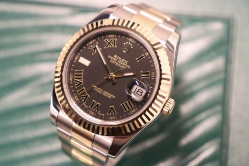 Rolex Datejust II 41MM Steel & Yellow Gold Grey Slate Dial 116333 Circa 2010