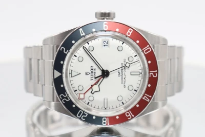 Tudor Black Bay GMT 39MM White Dial Red & Black Bezel Stainless Steel M79830RB-0010 Box & Papers 2025