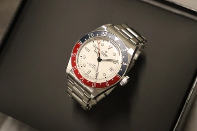 Tudor Black Bay GMT 39MM White Dial Red & Black Bezel Stainless Steel M79830RB-0010 Box & Papers 2025