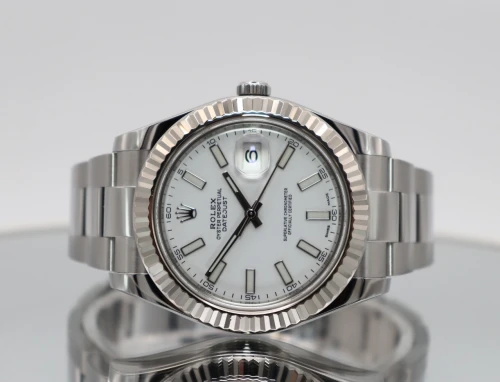 Rolex Datejust II White Dial Stainless Steel 116334 Box & Papers 2017