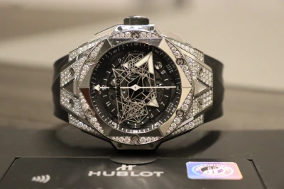 Hublot Big Bang Sang Bleu 45mm Titanium 418.NX.1107 Box & Papers