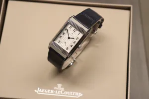 Jaegar Le Coultre Grand Reverso Stainless Steel Skeleton JLQ3738420 2015 B&P