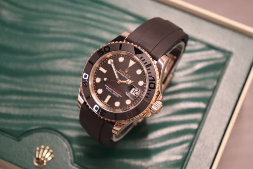 Rolex Yacht-Master 40 18K Everose Gold Black Dial 116655 Circa 2018 Boxed
