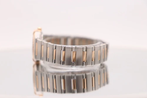 Omega Constellation 18K Rose Gold & Steel Diamond MOP Dial 13607500 B&P 2003