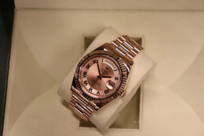 Rolex DayDate II 41MM 18K Rose Gold Presidant Bracelet Rose Boxed Circa 2009