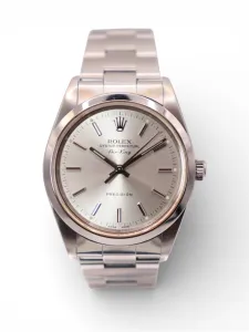 Rolex Airking 34MM Stainless Steel Silver Dial 14000M Boxed Circa 2003