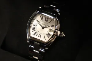 Cartier Roadster Silver Dial Stainless Steel Quartz 2675 Boxed Circa 2004