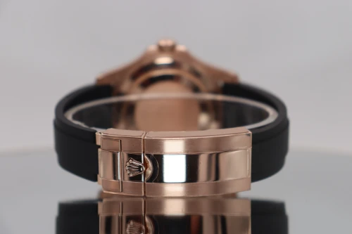 Rolex Yacht-Master 40MM 18K Everose Gold Oysterflex Black Dial 126655 2022 B&P