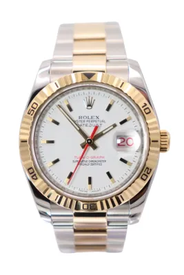 Rolex Datejust Turn-O-Graph 116263 36mm Steel & 18K Yellow Gold 2004 B&P