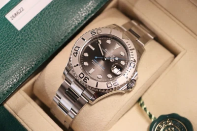 Rolex Yatch-Master 268622 Stainless Steel 37mm Rhodium B&P 2018