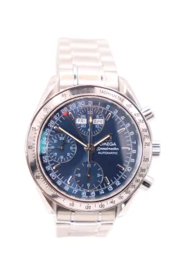 Omega Speedmaster 3523.8 Triple Calander Stainless Steel Blue Dial Circa 2005
