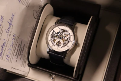 Glashutte Original Senator Moon Phase Skeleton 18K WG 14913150430 B&P 2022