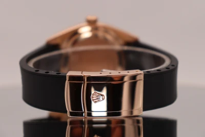 Rolex Skydweller 42MM 18K Rose Gold Sundust Dial 326135 Circa 2017 Boxed