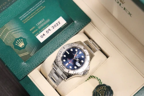 Rolex Yacht-Master 40mm Stainless Steel Blue Dial 126622 2022 Box & Papers