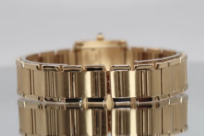Cartier Tank 26MM W50002N2 18K Yellow Gold Bracelet White Dial B&P 1999