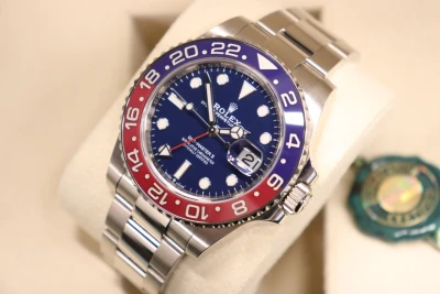 Rolex GMT-MASTER II 18K White Gold Oyster 126719BLRO Box & Papers 2021