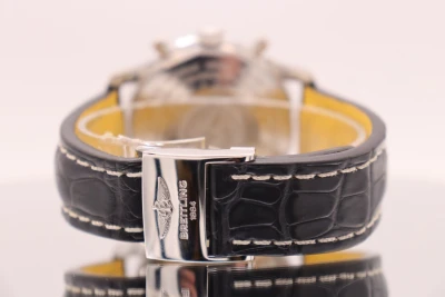 Breitling Navitimer Chronograph Stainless Steel Black Strap B&P 2019