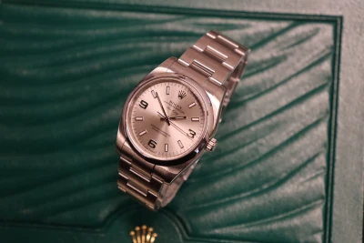 Rolex AirKing 34MM Silver Dial Stainless Steel Oyster 114200 Box & Papers 2018