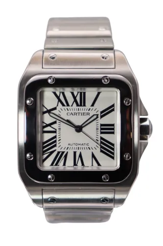 Cartier Santos 100 XL Stainless Steel Bracelet 2656 Circa 2010 Full Bracelet