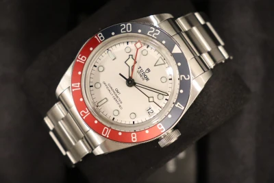 Tudor Black Bay GMT 39MM White Dial Red & Black Bezel Stainless Steel M79830RB-0010 Box & Papers 2025