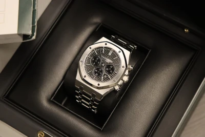 Audemars Piguet Royal Oak Chronograph 41MM 26320ST.OO.1220ST.01 Black B&P 2017