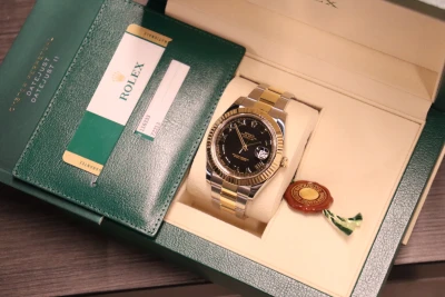 Rolex Datejust II Steel & 18K Yellow Gold & Steel 116333 Box & Papers 2014