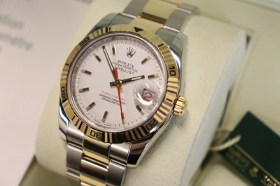 Rolex Datejust Turn-O-Graph 116263 36mm Steel & 18K Yellow Gold 2004 B&P