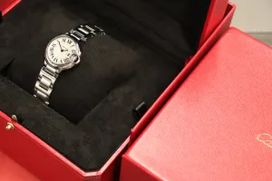 Cartier Ballon Bleu Satinless Steel White Dial Quartz W69010Z4 Boxed Circa 2008