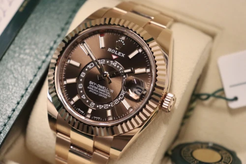 Rolex Sky-Dweller 42MM 18K  Rose Gold Chocolate Dial 326935 2022 Full Set