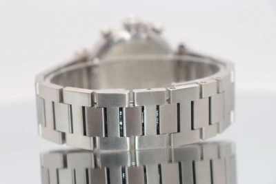 Cartier Pasha 2412 Chronograph Stainless Steel Silver & Black Dial 2000 B&P