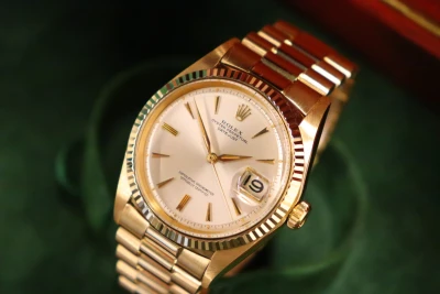 Rolex Datejust 36MM Presidential Sword Hands 18K Yellow Gold 1601 Boxed 1966