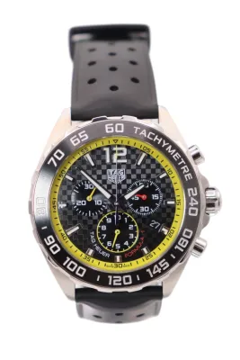 Tag Heuer Steel Formula 1 Rubber strap Quartz Chronograph 43MM Box & Papers 2022