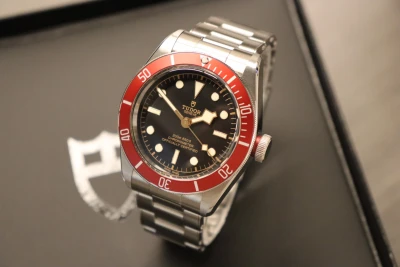 Tudor Black Bay Red Bezel Black Dial Stainless Steel 79230R Box & Papers 2023