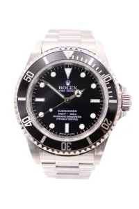 Rolex Submariner Non Date 4 Liner Steel Engraved Rehaut 14060M Boxed Circa 2006