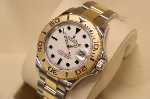 Rolex Yacht-Master 40MM Steel & 18K Yellow Gold White Dial 16623 Circa 2006