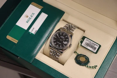 Rolex Datejust 36MM 18K Fluted Bezel Stainless Steel Jubilee Full Set 2015