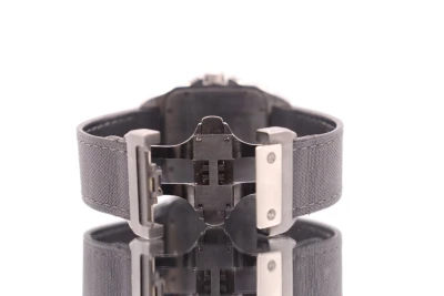 Cartier Santos 100 XL Black PVD Coating Black Kevlar Strap 2656 Boxed Circa 2012